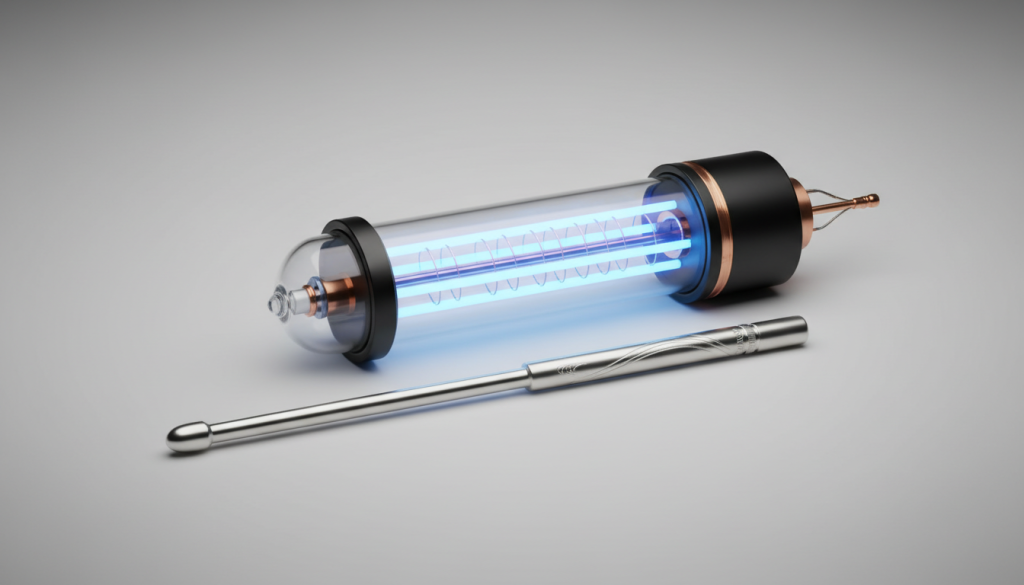 hand held metal wand vs ray tube